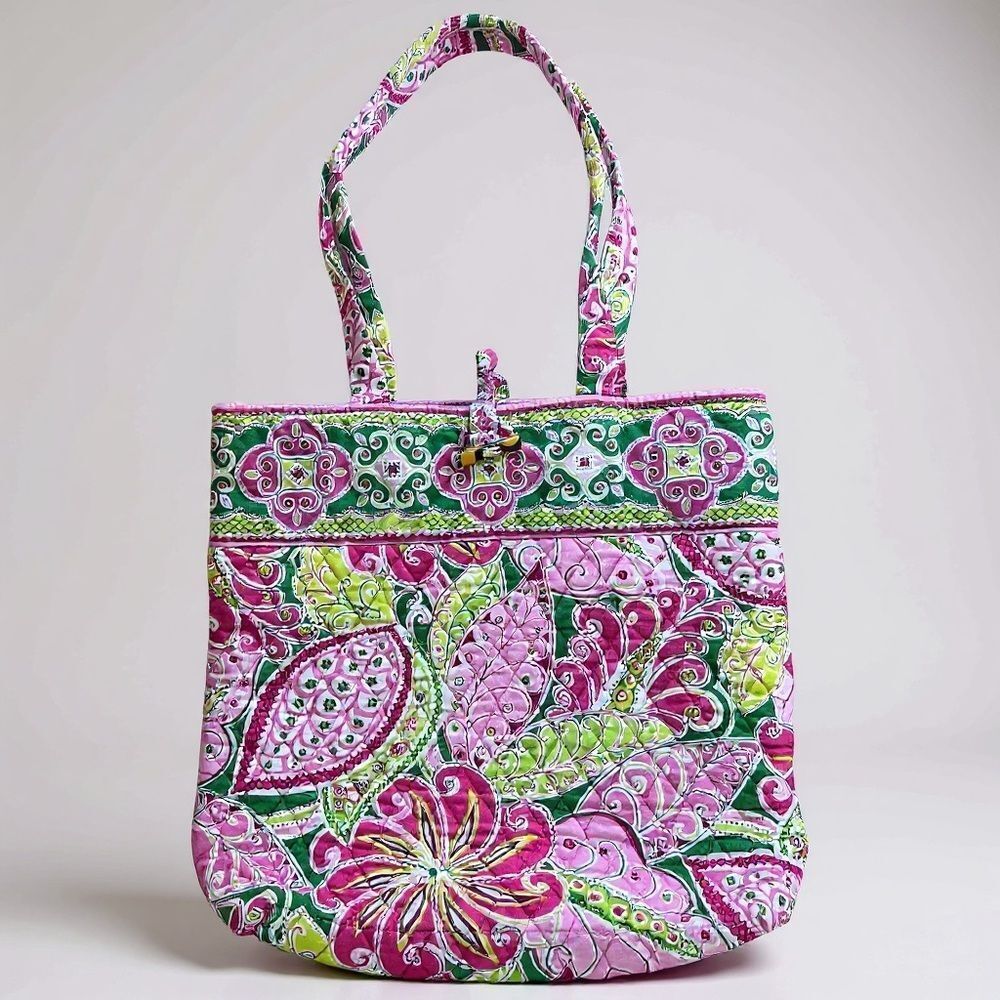 Vera Bradley Pinwheel Pink Toggle Tote